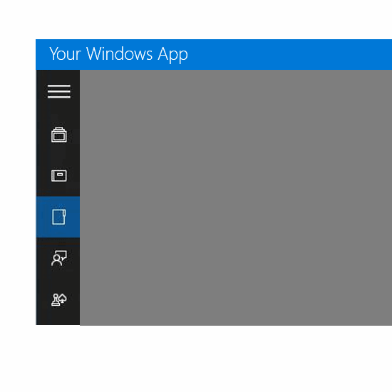 [Windows 10] SplitView Control (the sidebar on many apps) – Tuan Tran's ...